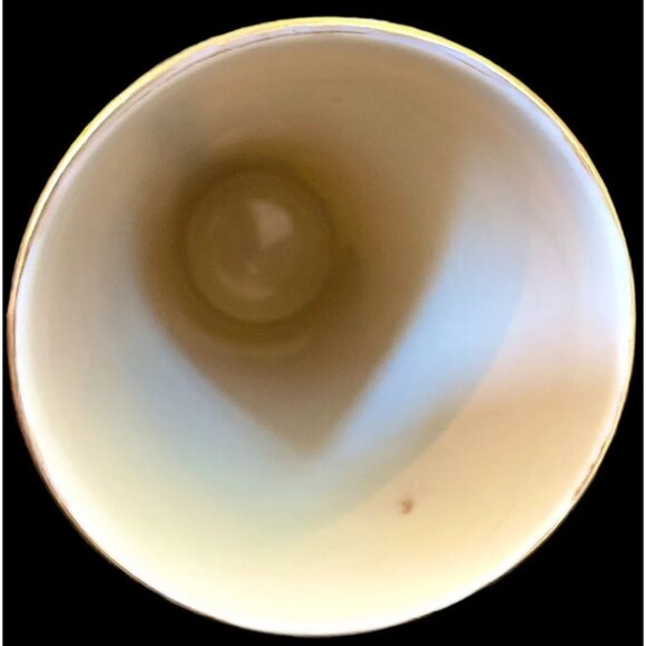 Belleek Willets Porcelain Vase With Hand-Painted Gold Accents & Heart Motif - Picture 8 of 12